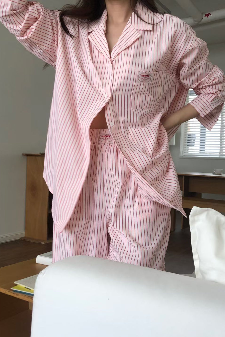 Slow Morning Stripe Pyjama Set – Long