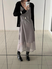 Check Slip Dress