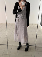 Check Slip Dress