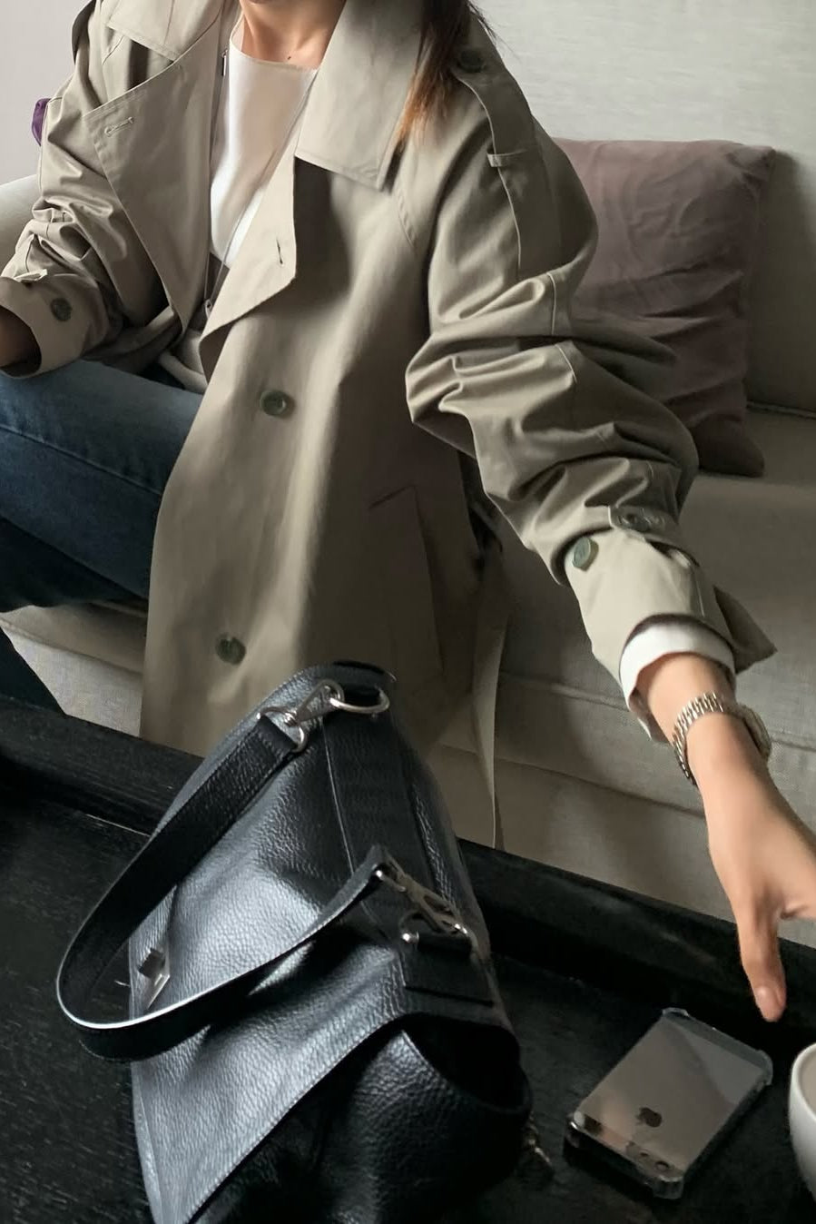 Short Khaki Trench (PREORDER)