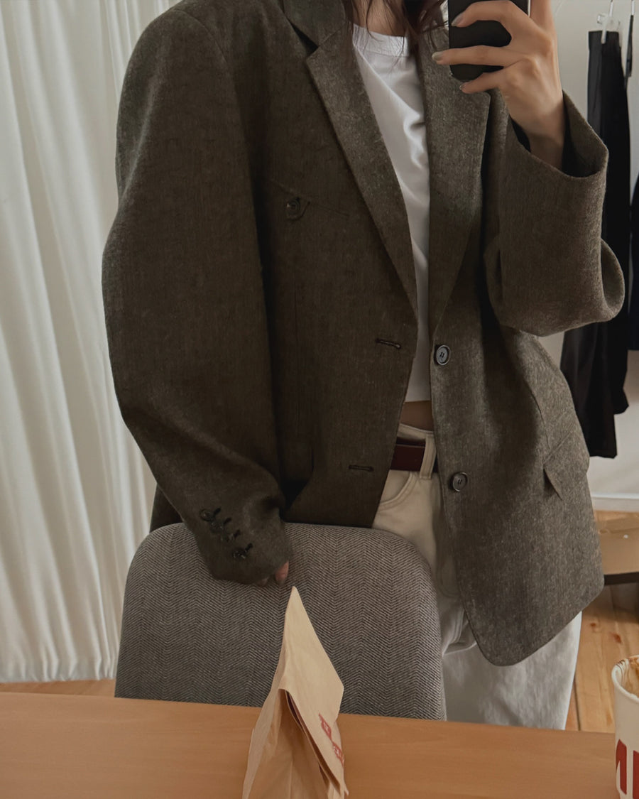 Homes Overfit Wool Jacket