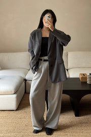 Belt Pleated Sweatpants