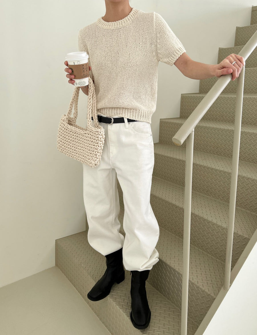 Cream Cotton Knit