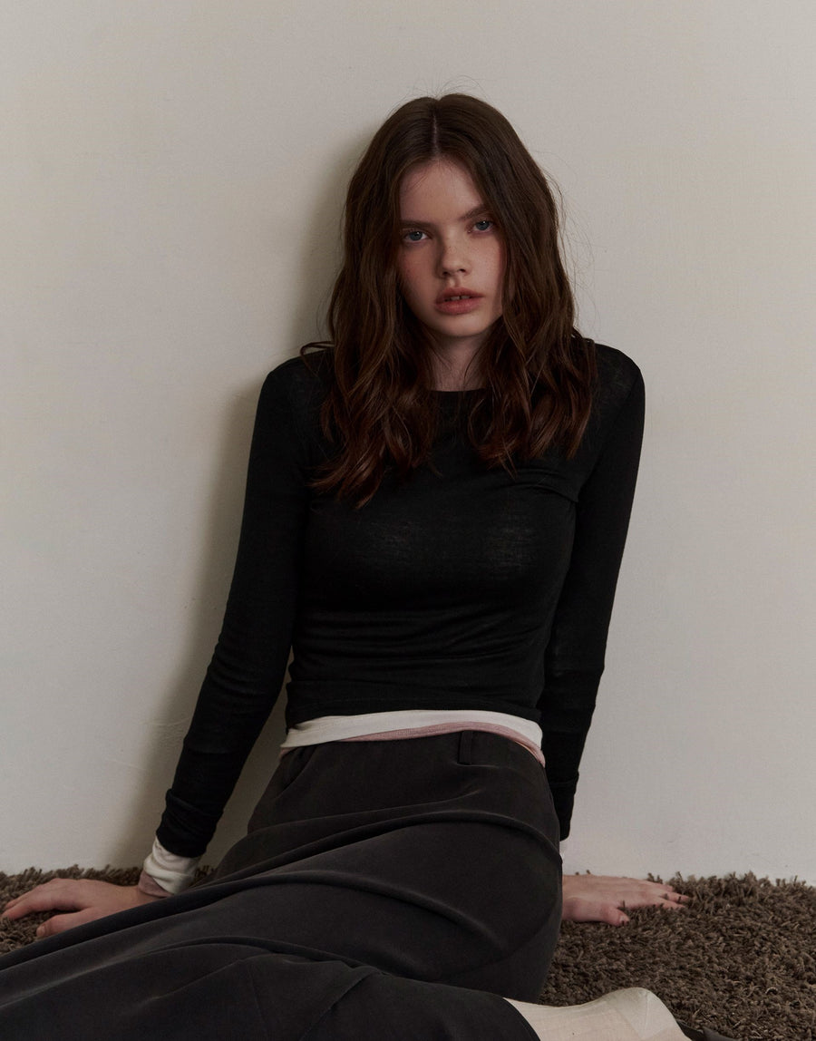 Elastic Wool Tee
