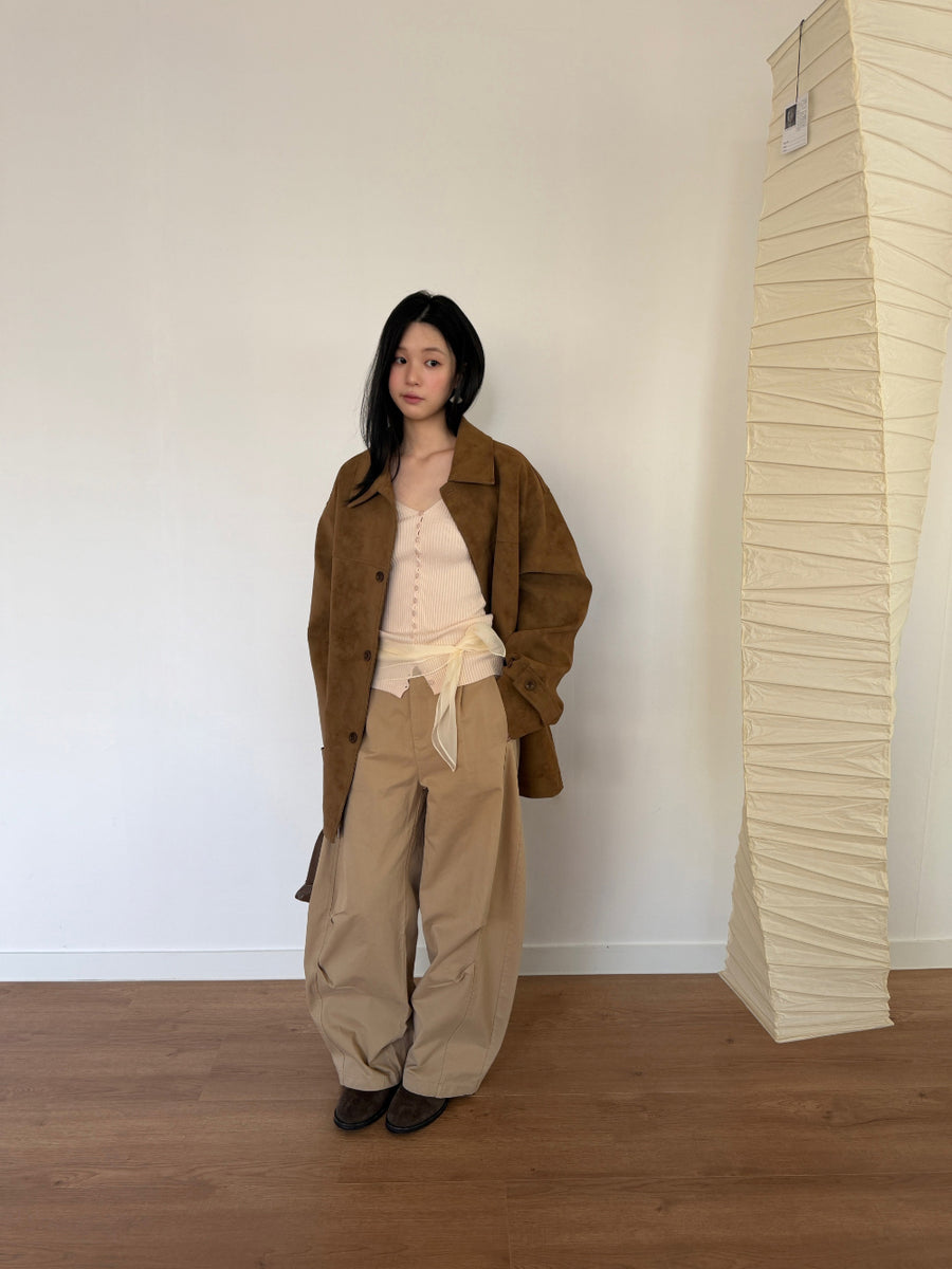 Louise Suede Half Jacket