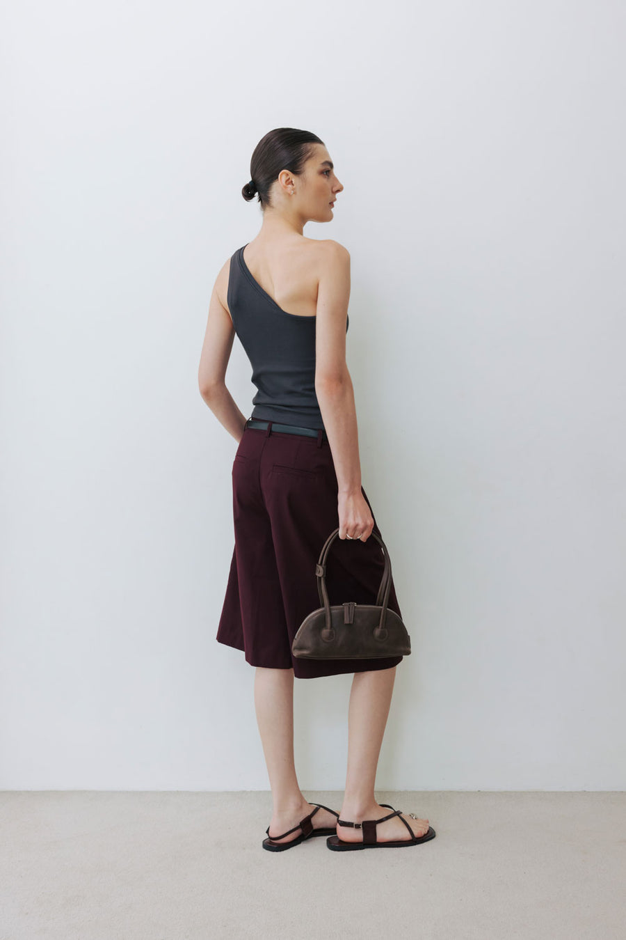 by DOE - One Shoulder Stretchy Bra Tank (PREORDER)