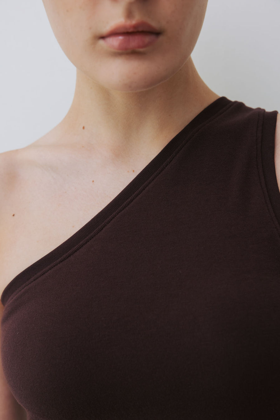 by DOE - One Shoulder Stretchy Bra Tank (PREORDER)