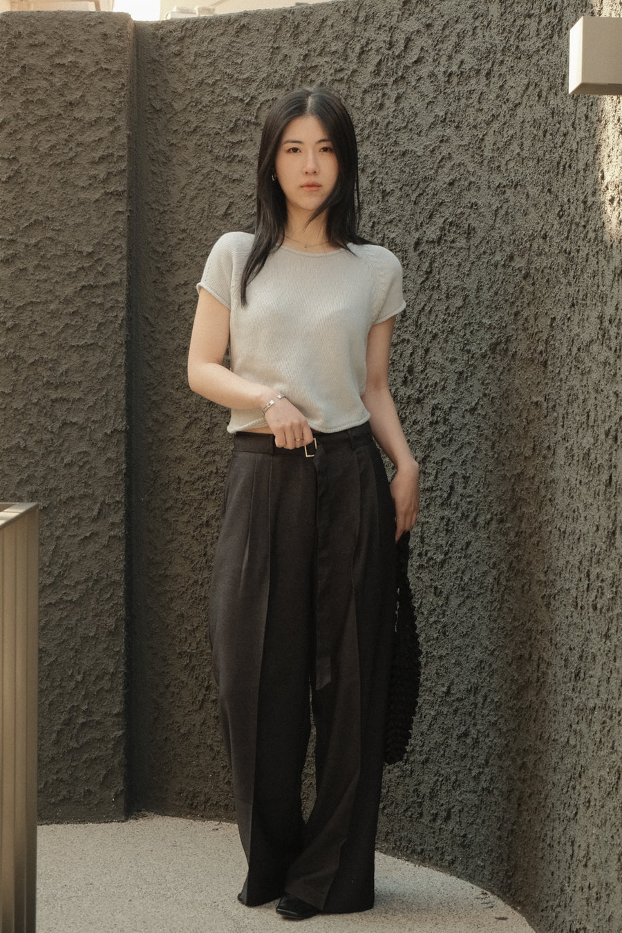 Denim Belt Slacks