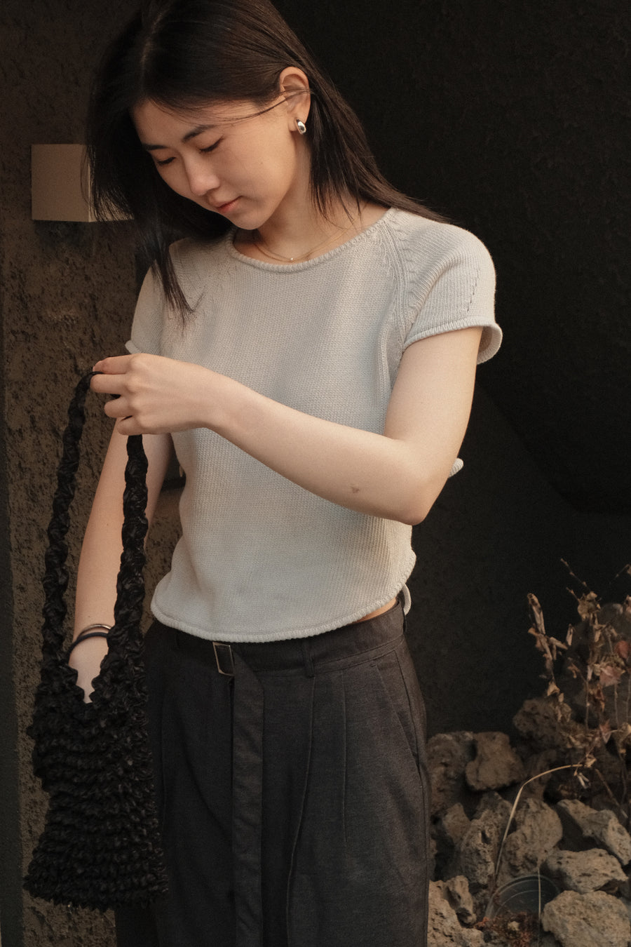 Denim Belt Slacks