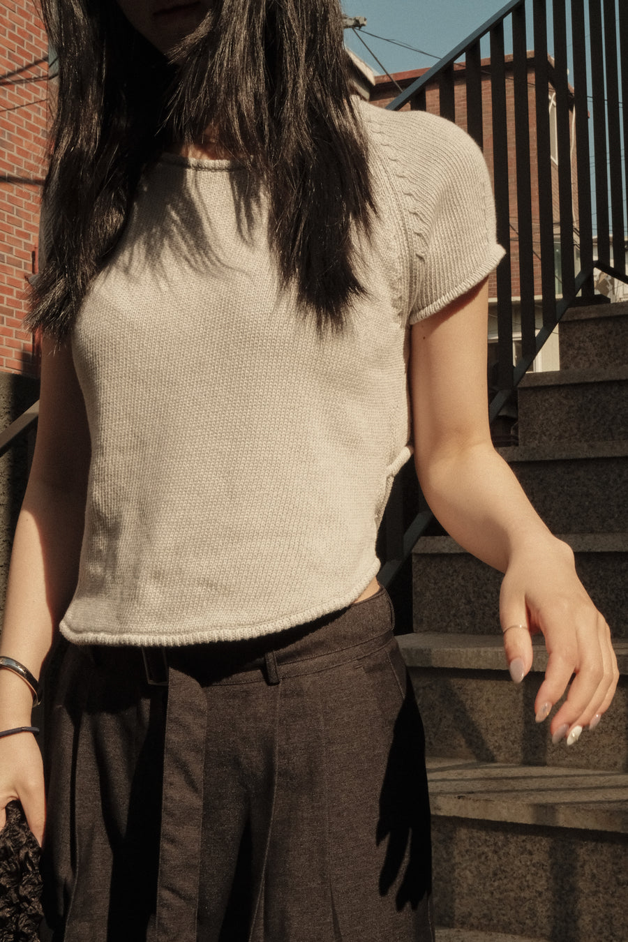 Denim Belt Slacks