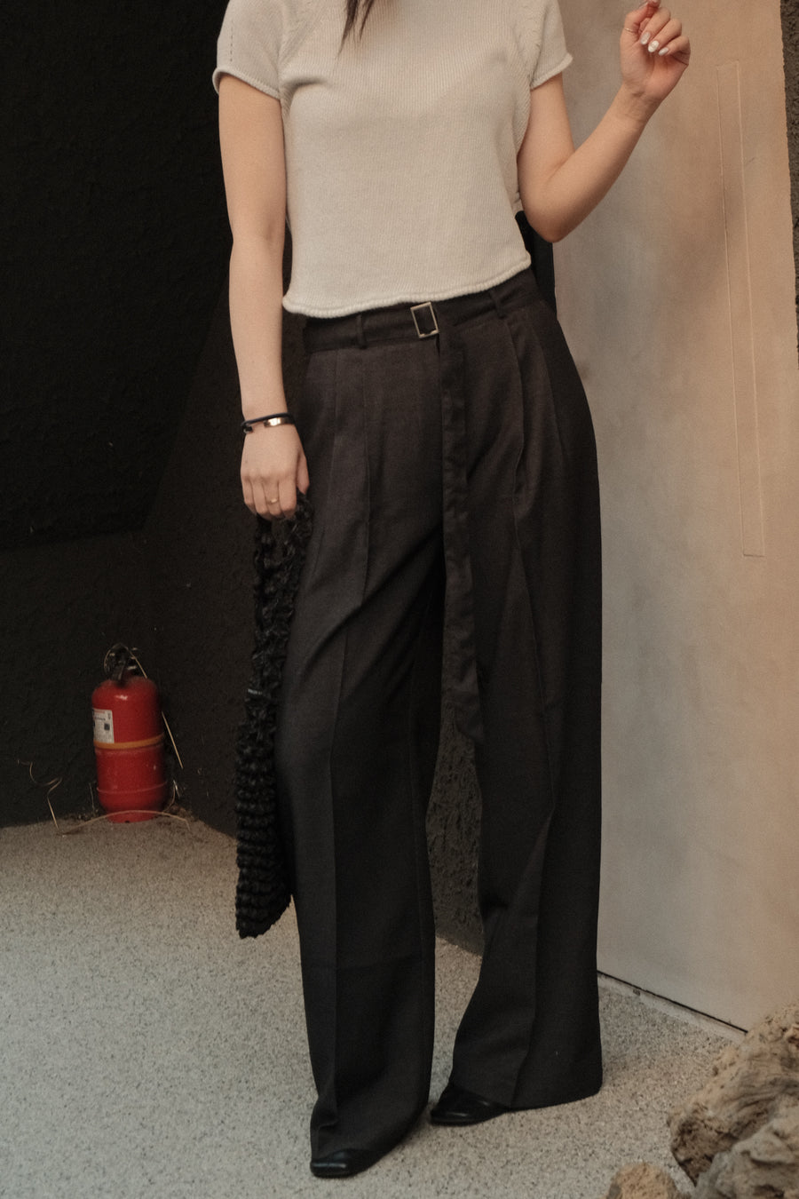 Denim Belt Slacks