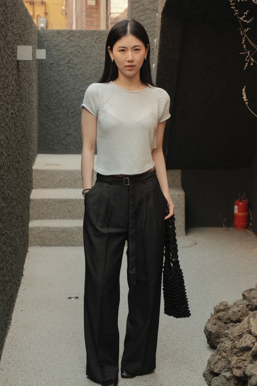 Denim Belt Slacks
