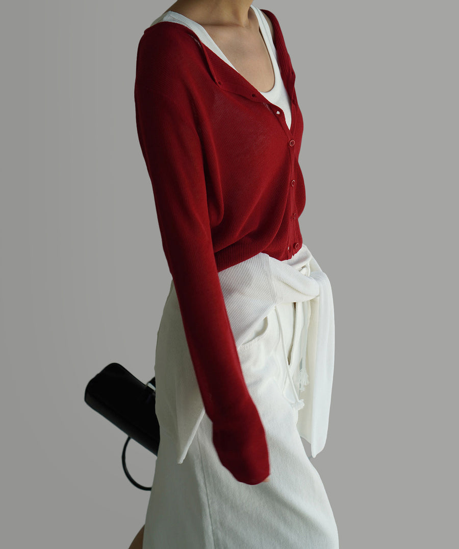 Over Linen Cardigan (PREORDER)