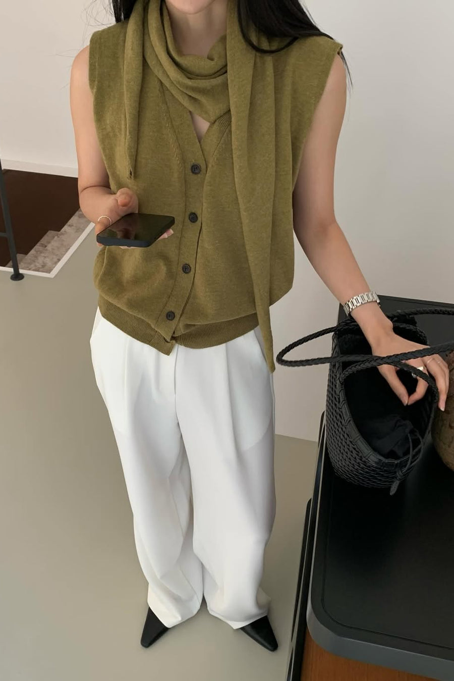 Atelier Scarf Vest Set