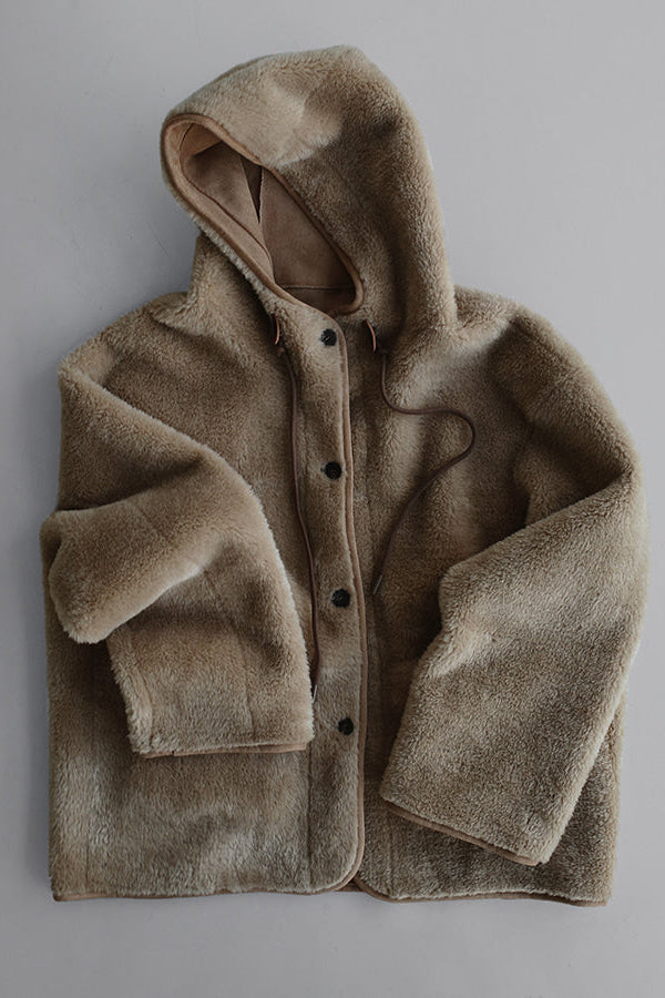 Suede-Lined Shearling Jacket (PREORDER)