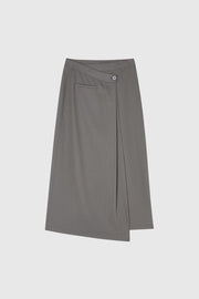by DOE - Asymmetric A-Line Wrap Skirt