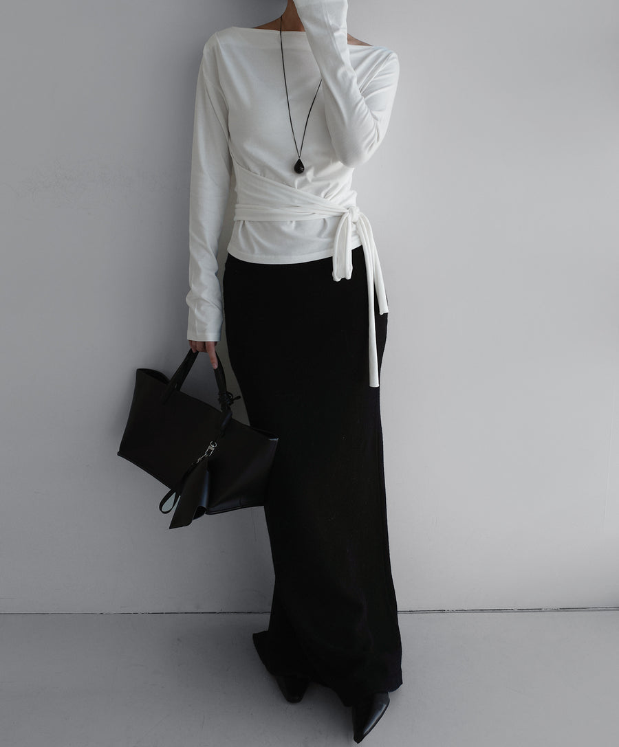 Gentle Wrap Boatneck Tee