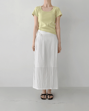 Textured Came Skirt