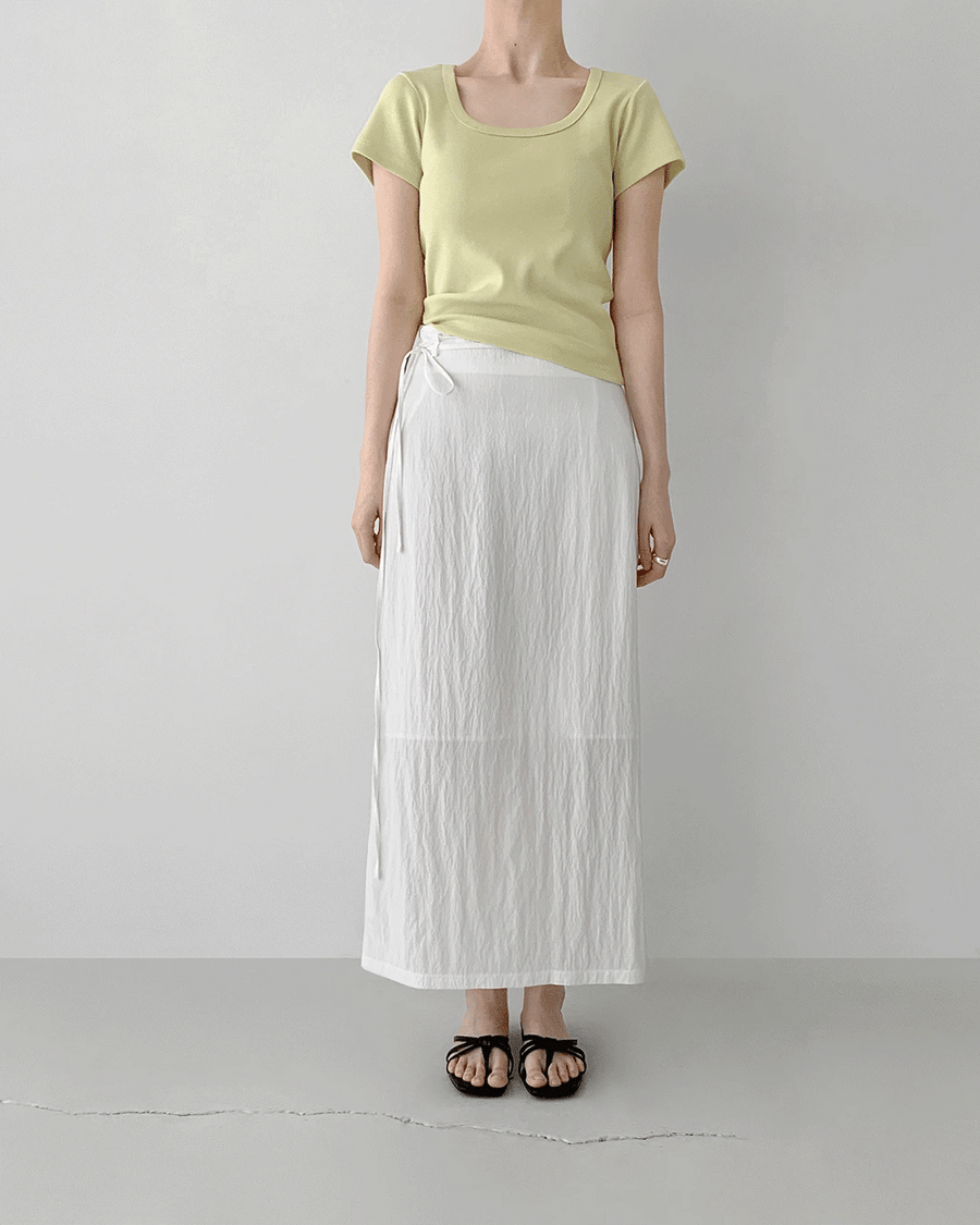 Textured Came Skirt