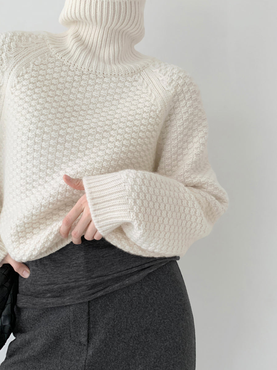 Joy Wool Cashmere Turtleneck