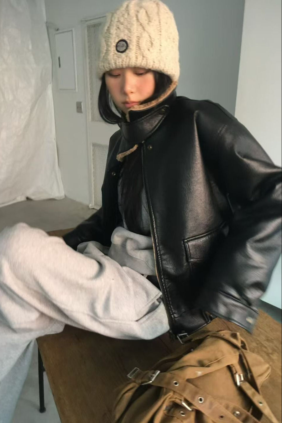 Shearling Leather Jacket