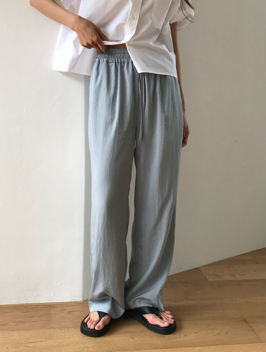 Banded Wide Slacks