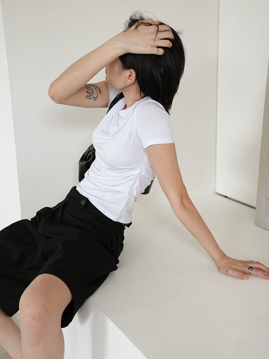 by DOE - Side Pleated Soft Tee