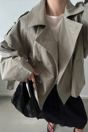 Short Khaki Trench (PREORDER)