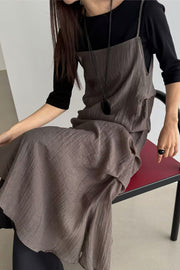 Muse Sheer Drape Slip Dress