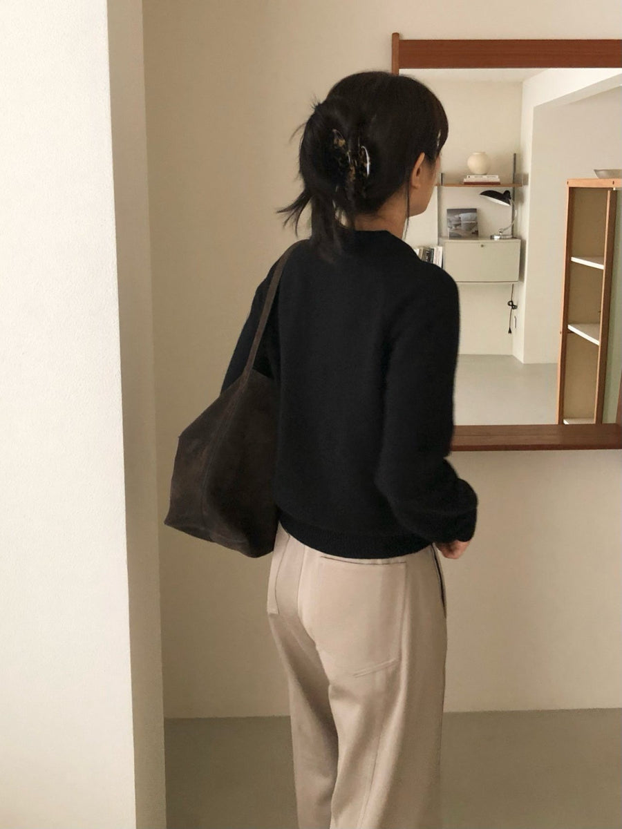 Wool Collar Knit