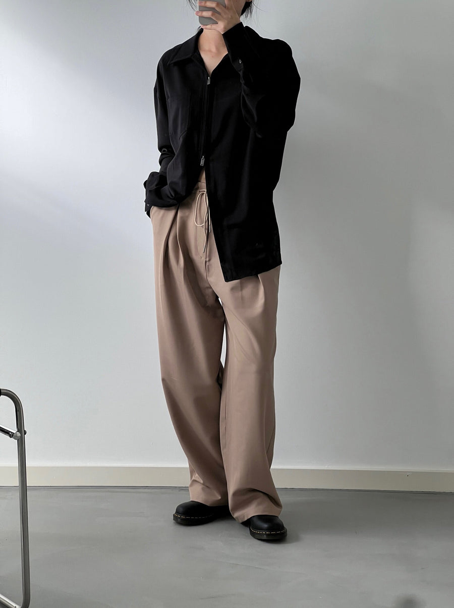 by DOE - Drawstring Pleated Suit Trousers