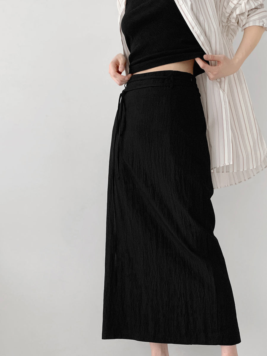 Textured Came Skirt