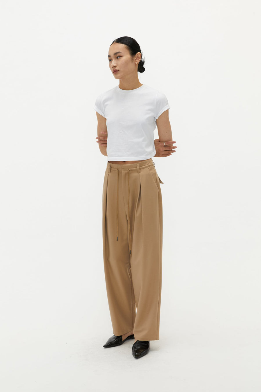 by DOE - Drawstring Pleated Suit Trousers