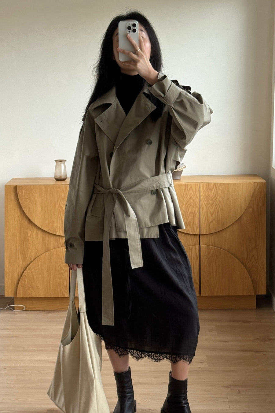 Short Khaki Trench (PREORDER)
