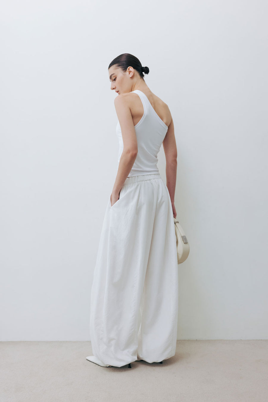 by DOE - One Shoulder Stretchy Bra Tank (PREORDER)