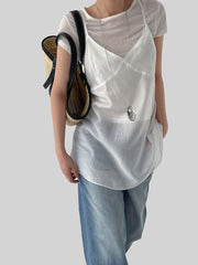 Sheer Layered Slip Dress