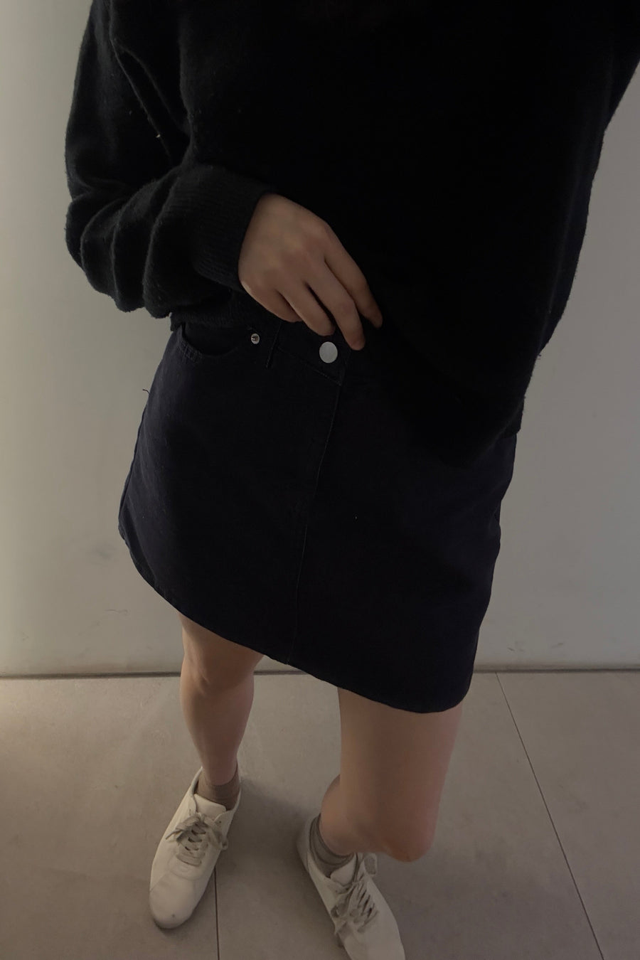 Fan Denim Skirt