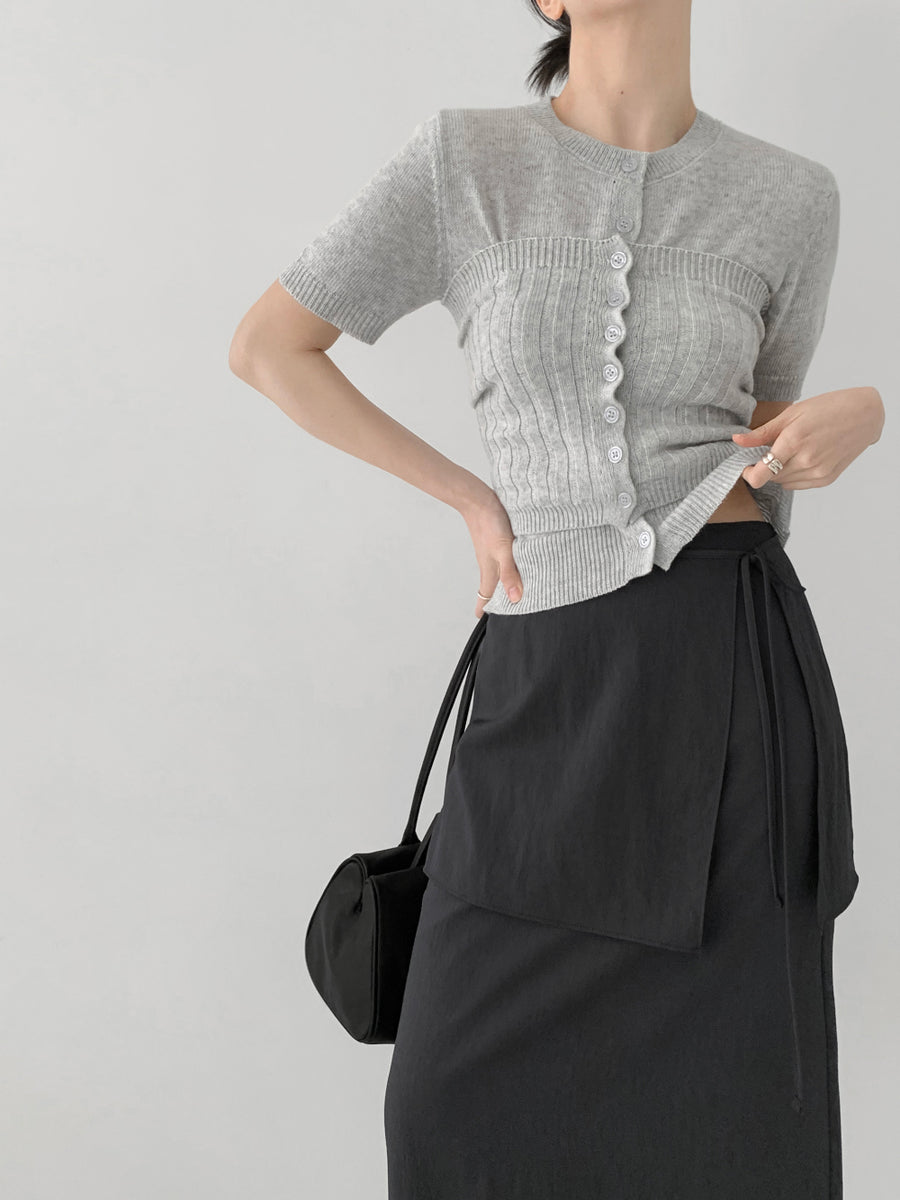 Lay Cardigan Bustier Set (PREORDER)