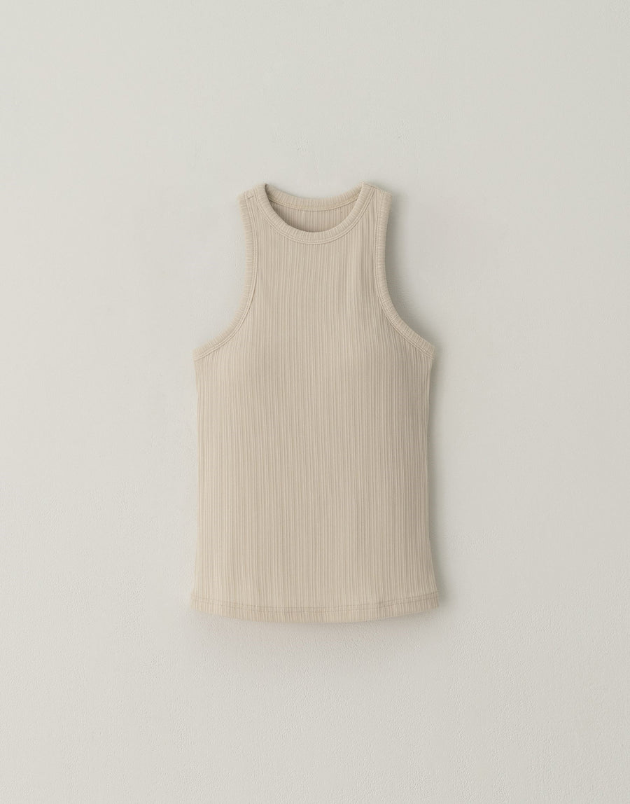 Asymmetrical Shoulder Ribbed Tank