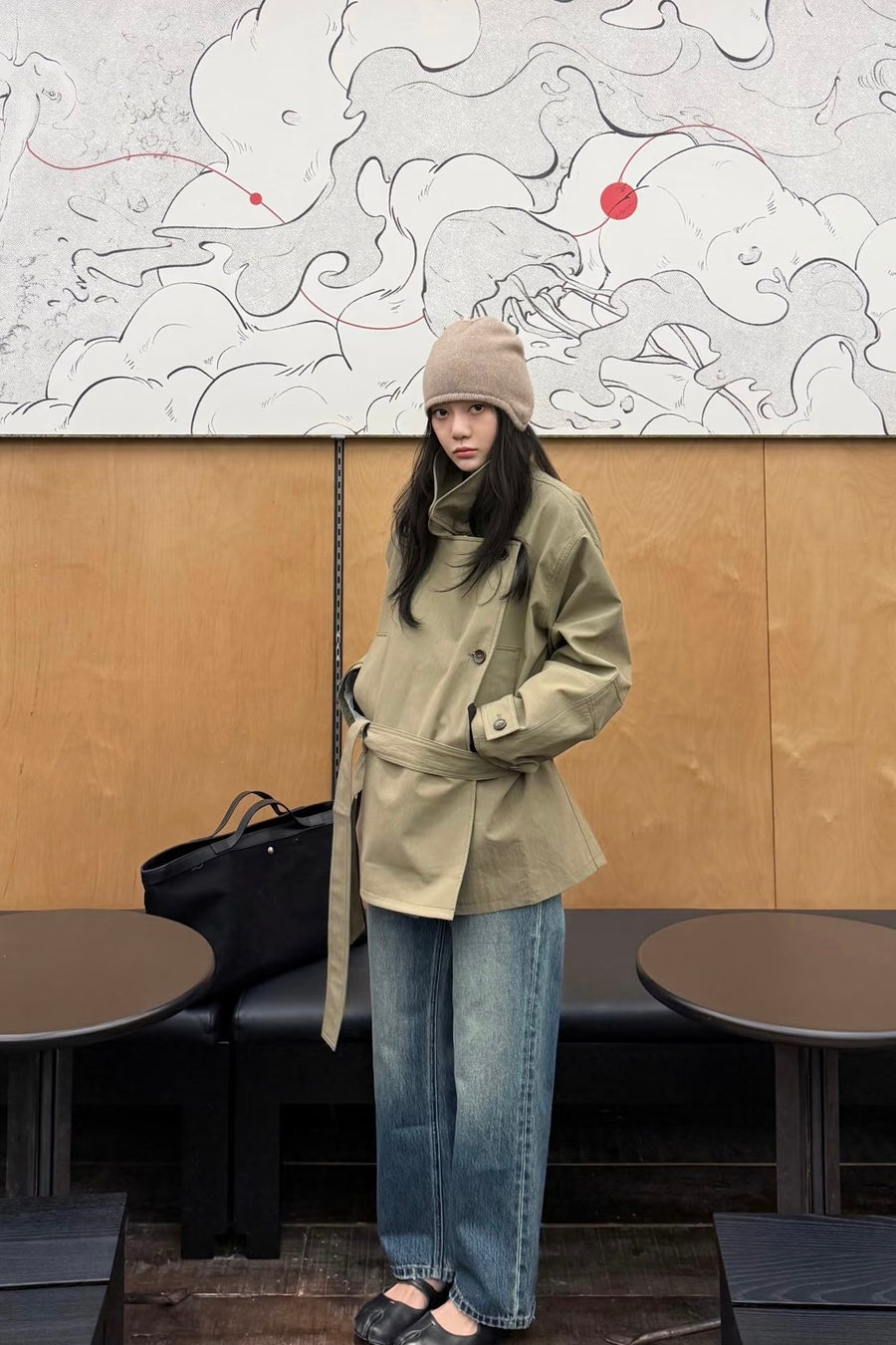 Short Khaki Trench (PREORDER)