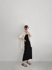 Textured Came Skirt