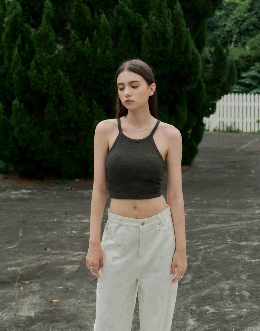 Shoulder Cut-out Bra Cami Top