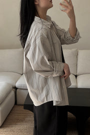 Linear Oversized Shirt
