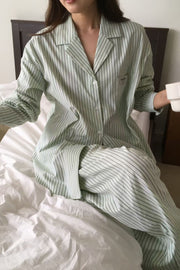Slow Morning Stripe Pyjama Set – Long