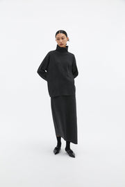 by DOE - Mock-Neck Woven Knit Sweater