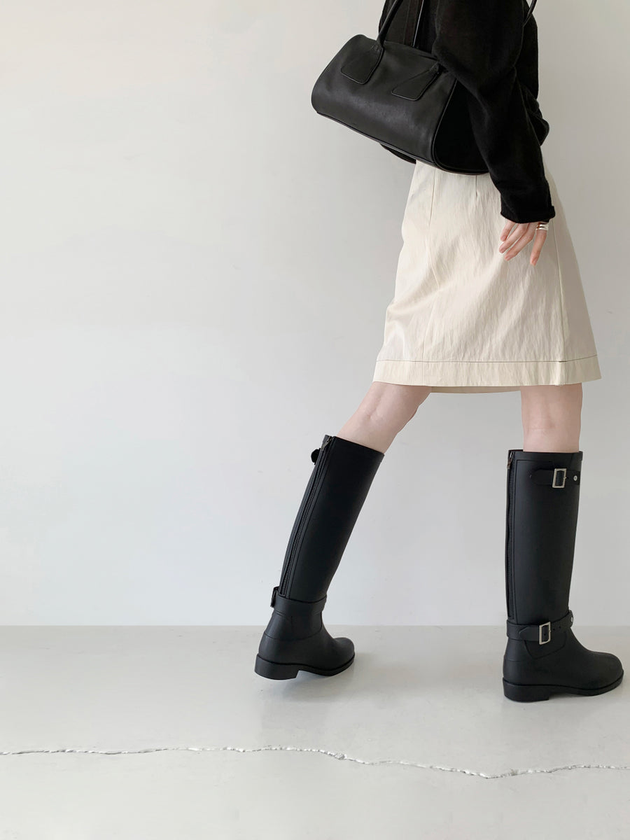 Belt Contrast Skirt