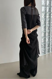 Muse Sheer Drape Slip Dress