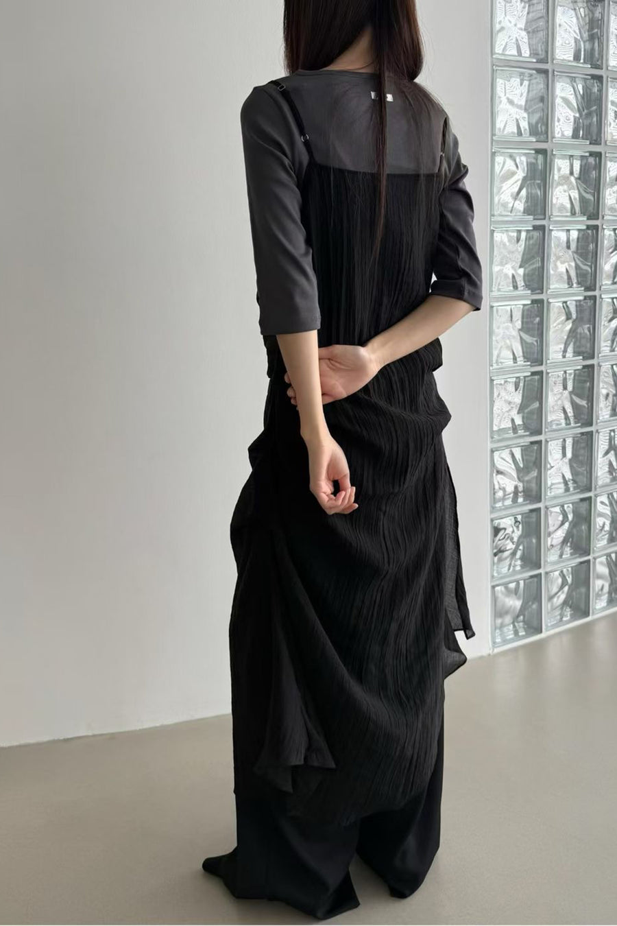 Muse Sheer Drape Slip Dress