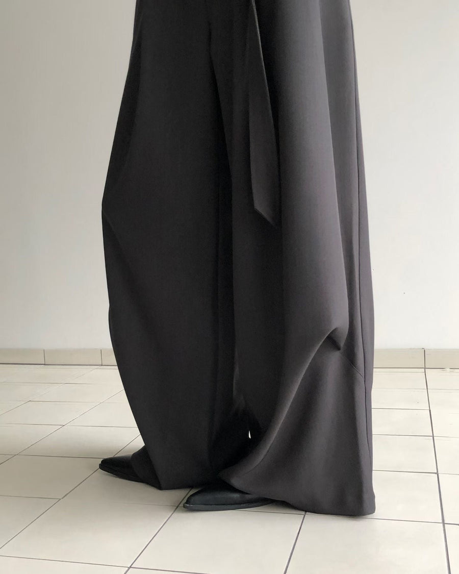 Belted Drape Slacks