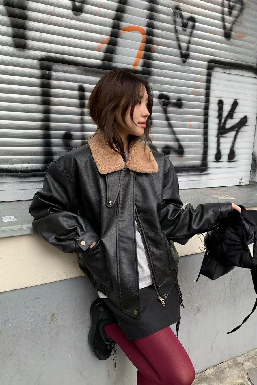 Shearling Leather Jacket